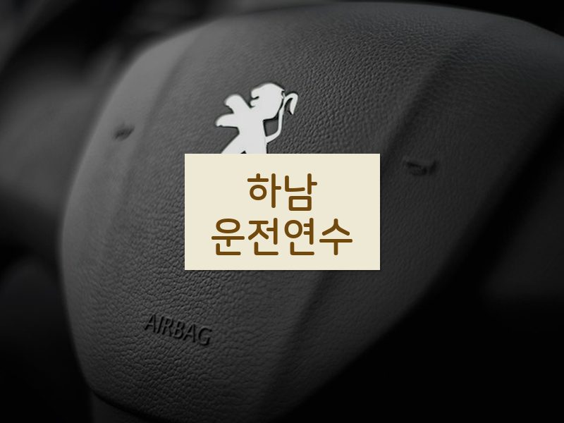 하남운전연수 후기