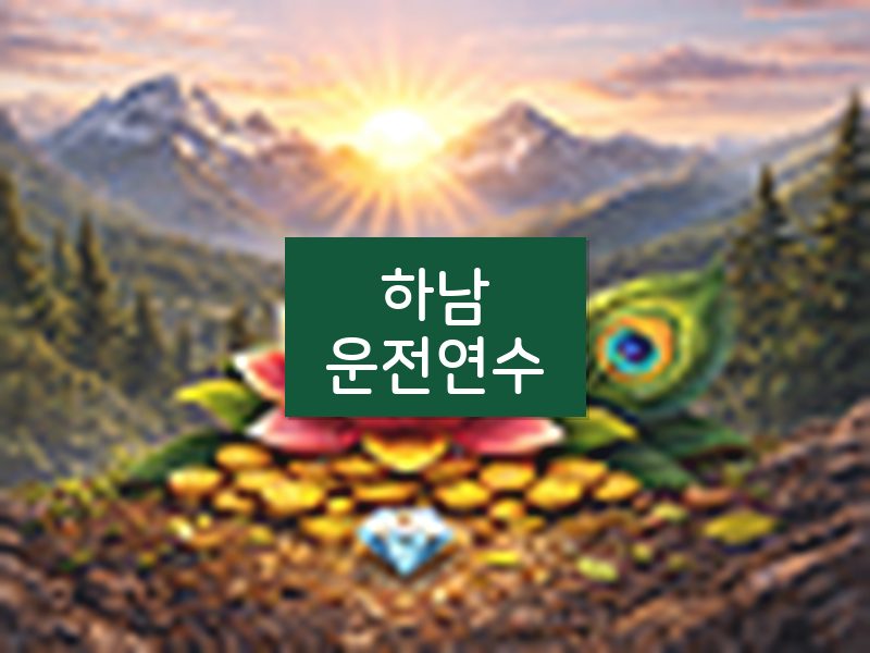 하남운전연수 후기
