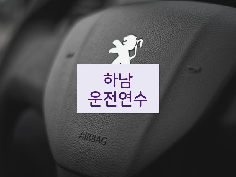하남운전연수 후기