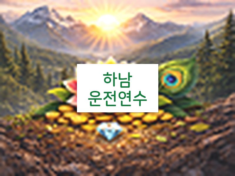 하남운전연수 후기