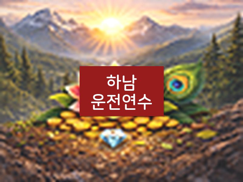 하남운전연수 후기