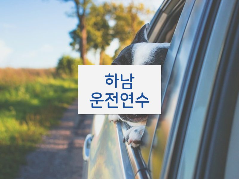 하남운전연수 후기