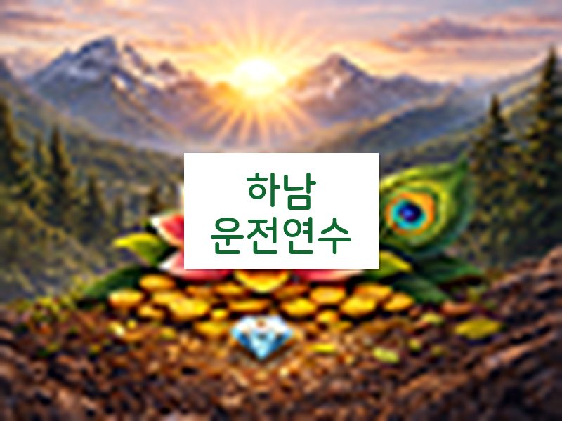 하남운전연수 후기