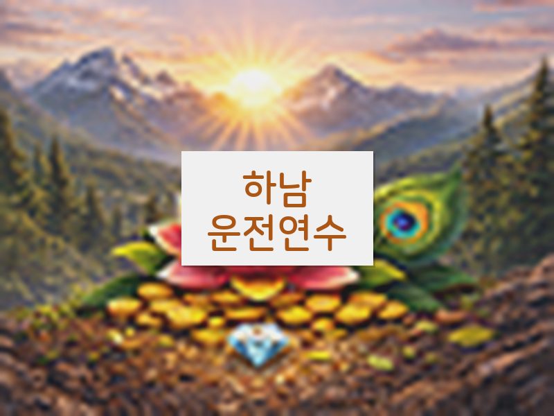 하남운전연수 후기