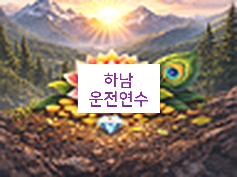 하남운전연수 후기