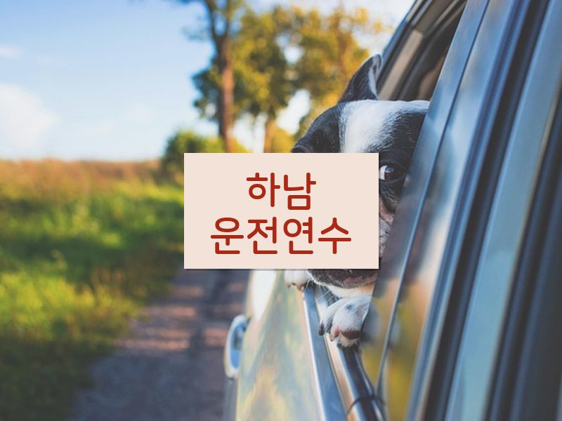 하남운전연수 후기