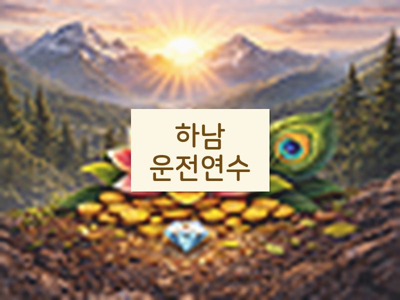 하남운전연수 후기